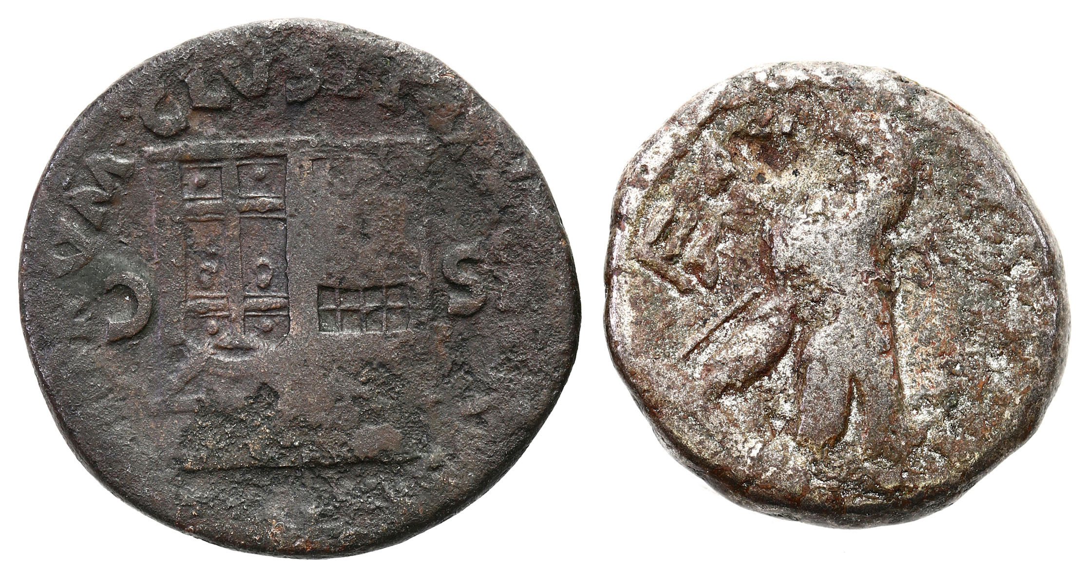 Cesarstwo Rzymskie Neron 54 – 68 n.e., zestaw 2 sztuk